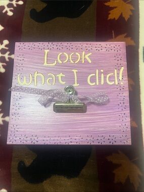 Purple art Display plaque - "Look What I did”
